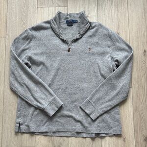 Polo by Ralph Lauren Gray Quarter-Zip Sweater